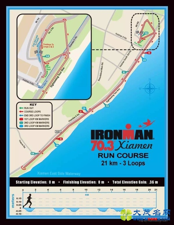 2016IRONMAN70.3Ϸ&վ·ͼʽ